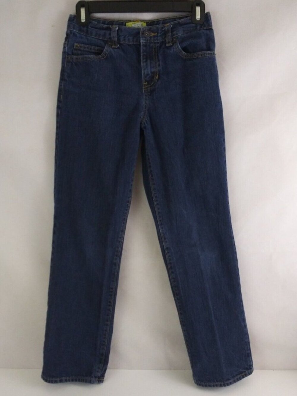 Old Navy Dark Wash Adjustable Waist Straight Leg Jeans Boys Size 14